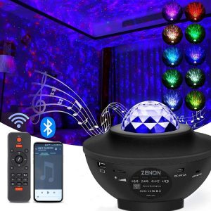 Starry Projektör Bluetooth Hoparlör+Sese Duyarlı Disko Topu+ USB Mp3 Çalar+Parti