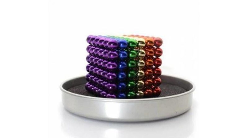 Renkli 216 adet mıknatıs neocube mıknatıs 5mm neodyum - Görsel 2