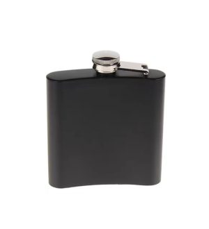 Siyah 9 oz Çelik Cep İçki Kanyak Matarası Kapıda Ödeme