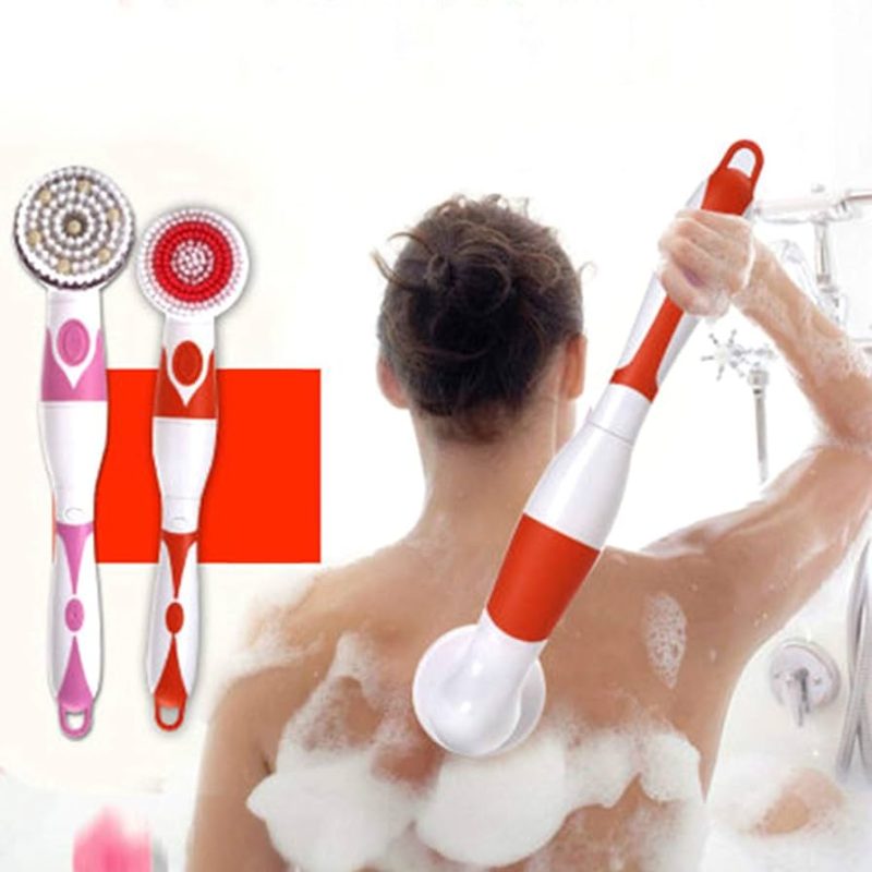 4 in 1 Su Geçirmez Elektrikli Banyo Fırçası Çok Fonksiyonlu Vücut Temizleme Fırçası - Görsel 4