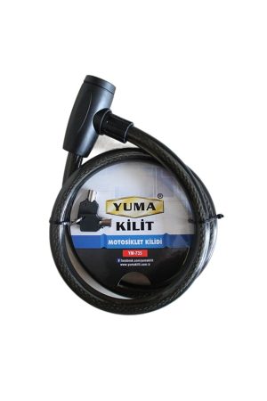 Yuma Ym-735 120 cm 20 mm Motorsiklet Kilidi Kapıda Ödeme