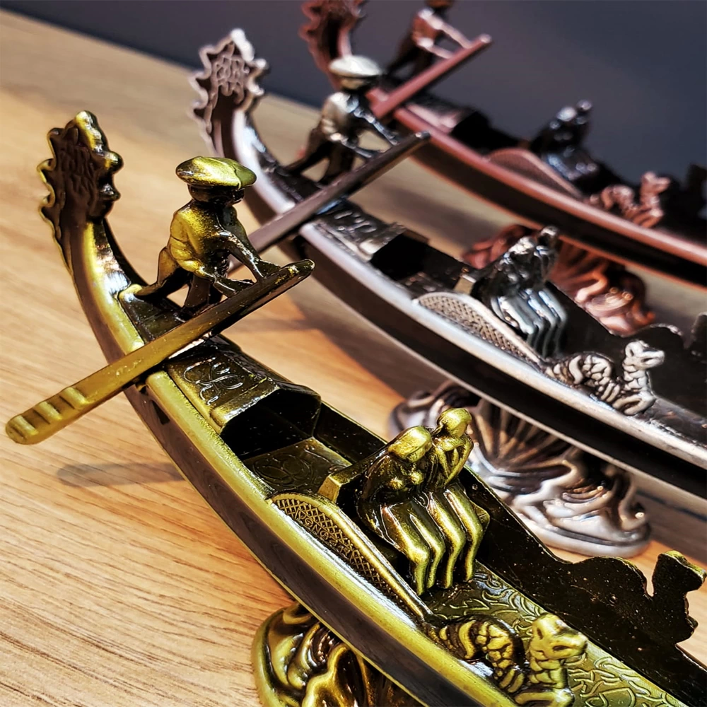 Metal Dekoratif Venedik Kayık - Görsel 2