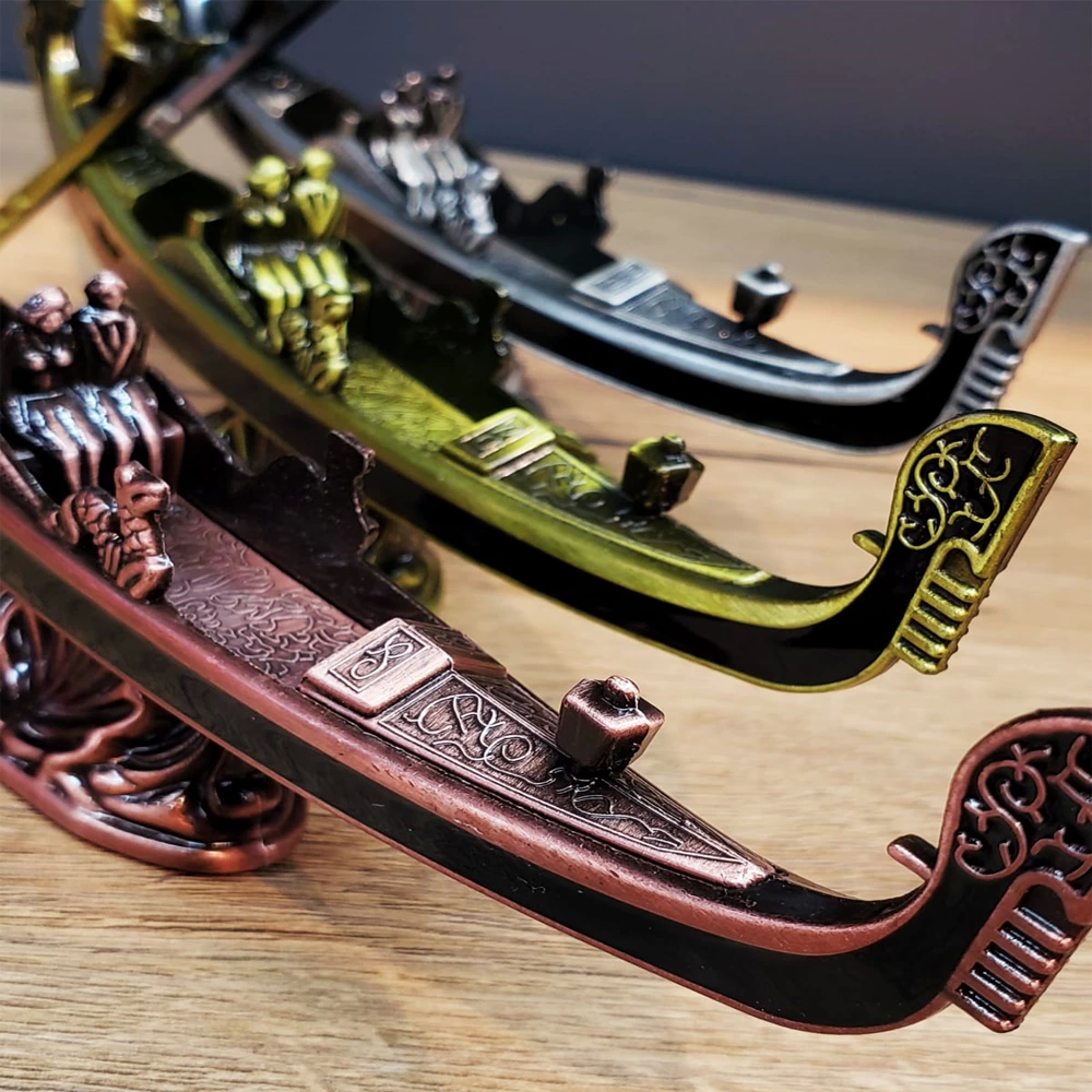 Metal Dekoratif Venedik Kayık - Görsel 3