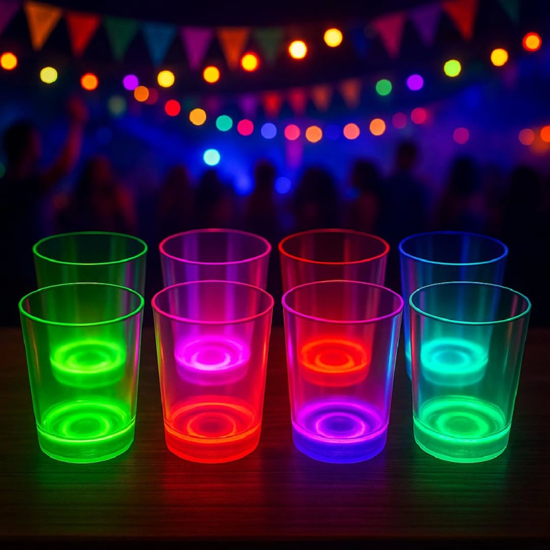 Partyglow Neon Mor Bardak 8.5 X 10.5 Cm - Görsel 2