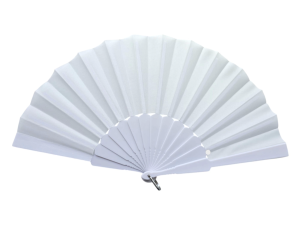 Plastik Kumaş Yelpaze 12'li Beyaz