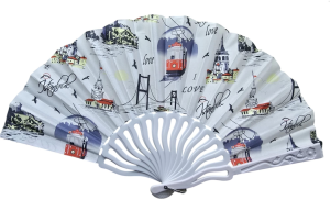 Plastik Kumaş Yelpaze 12'li İstanbul