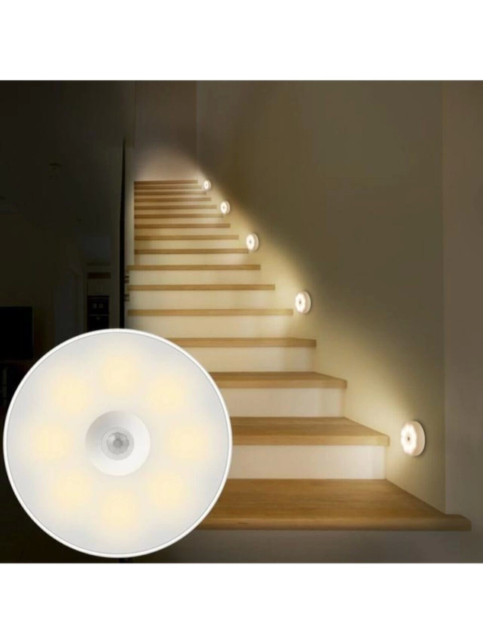 V-009 Hareket Sensörlü Usb Şarjlı Led Işık Lamba-oda