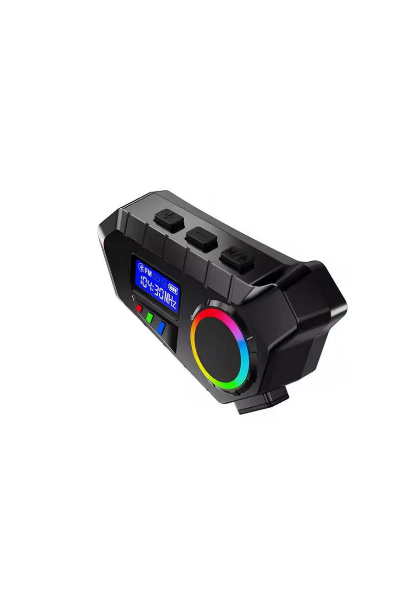 Y30 Kask Kulaklık Bluetooth Motosiklet Kulaklık Rgb Radyolu Intercom - Görsel 4