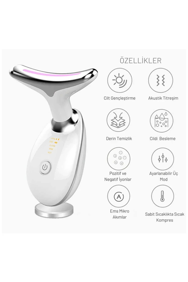 Yüz Ve Boyun Kırşıklık Giderici Ems Güzellik Cihazı ( Gıdık,sarkma,kırışıklık) - Görsel 4