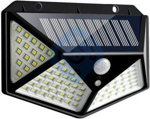 100 Led DIŞ Mekan Solar Aydınlatma Fotoselli Solar Lamba Hareket Sensörlü kapıda ödeme