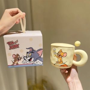 Tom ve Jerry Kaşıklı Kupa Bardak Kapıda Ödeme