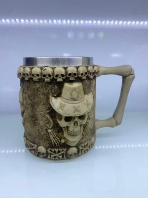 Kovboy Kuru Kafa Çelik Kupa Kod 2005 Kapıda Ödeme