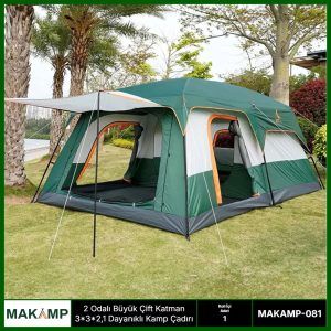 MAKAMP 2 odalı kamp çadırı Kapıda Ödeme