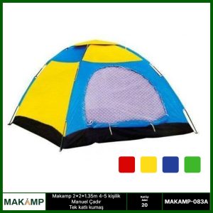 Makamp 4 kişilik manuel çadır Kapıda Ödeme