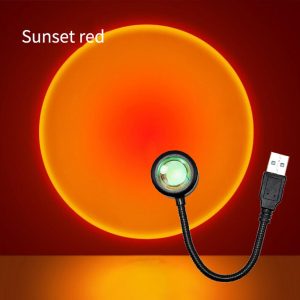 Taşınabilir USB Sunset Lamba: Ev ve Araba İçin Ambiyans Işığı kapıda ödem