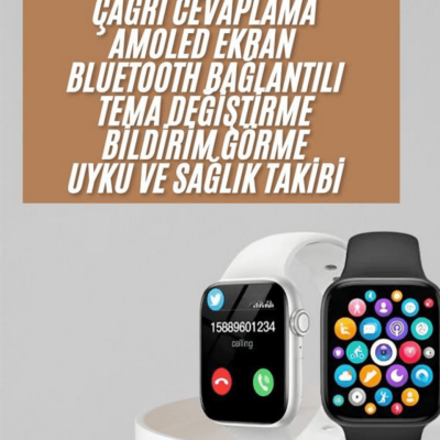 1.83 İnç Akıllı Saat Android ve İOS Uyumlu Çağrı Cevaplayabilen Adımsayar GPS Takibi