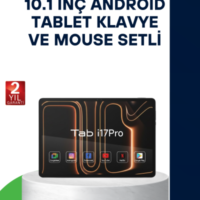 10.1 İnç Android Tablet Klavye ve Mouse Setli 5G Destekli