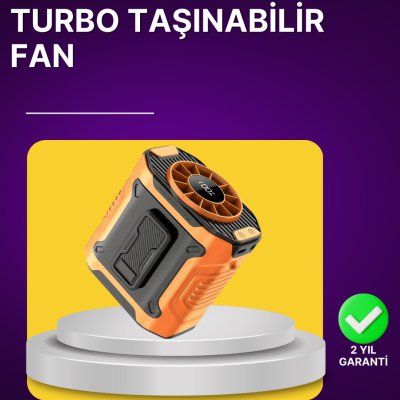100 Kademeli Hız Ayarlı Taşınabilir Bel ve Boyun Fanı