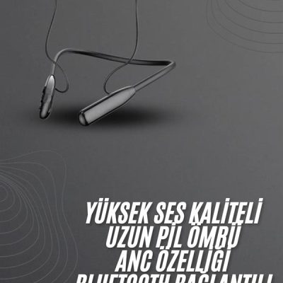 100 Saat Bluetooth Kulaklık Dijital Göstergeli ANC Özelliği Kablolu