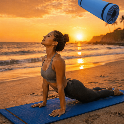 10MM YOGA MATI MAVİ