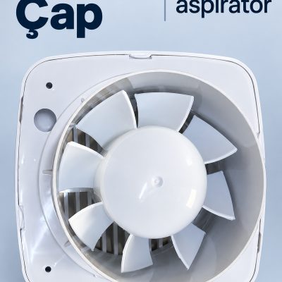 120 mm Çaplı Yatay Izgaralı Dekoratif Aspiratör