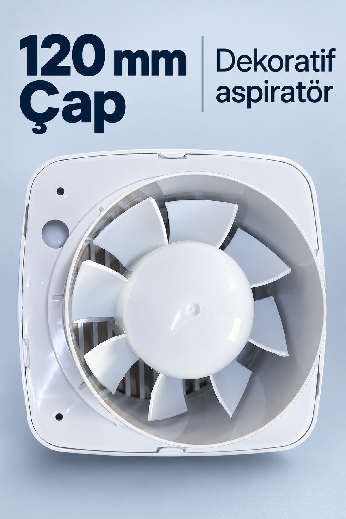 120 mm Çaplı Yatay Izgaralı Dekoratif Aspiratör