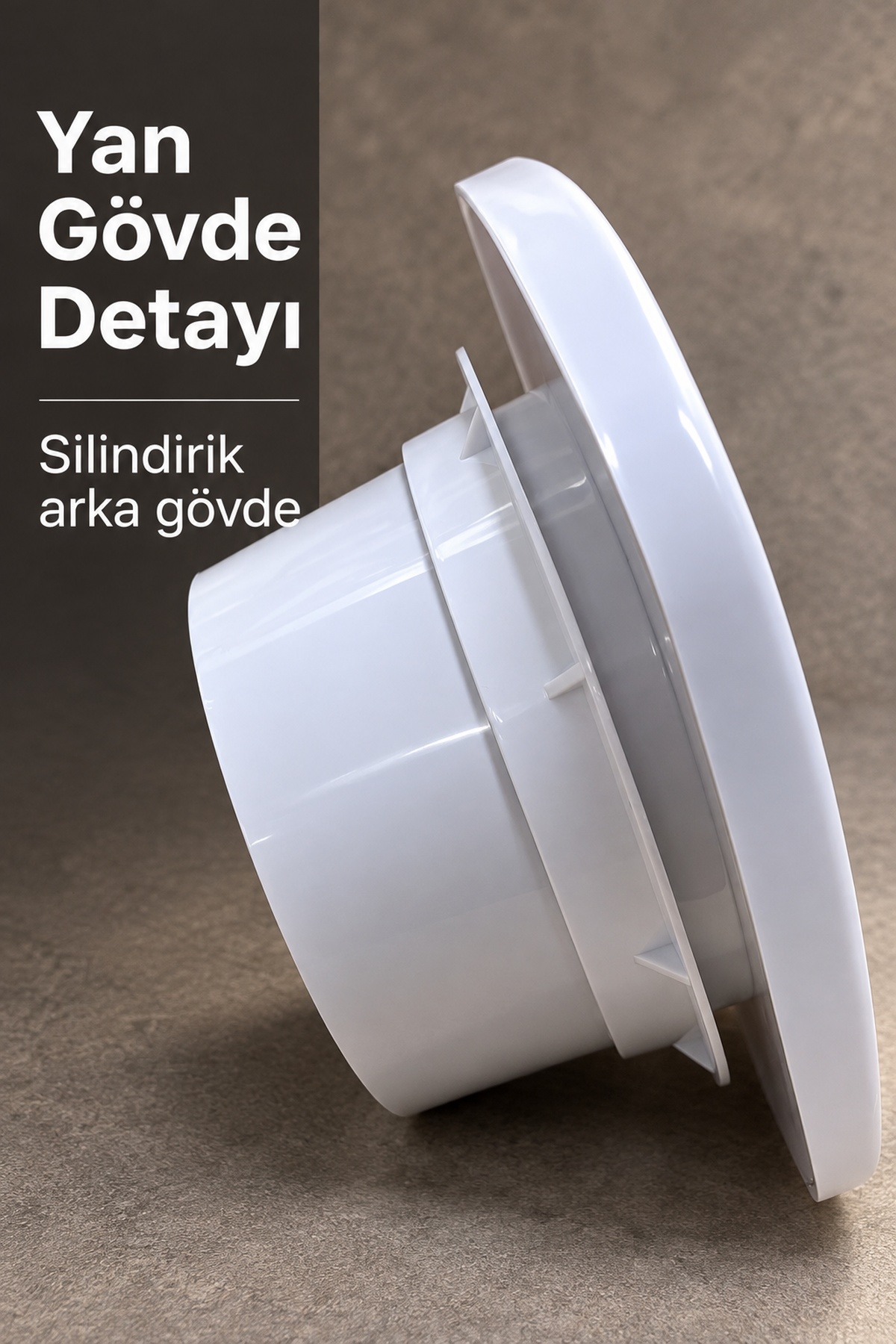 120 mm Çaplı Yatay Izgaralı Dekoratif Aspiratör