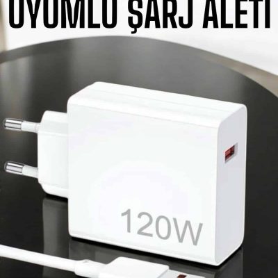 120W Şarj Aleti Type-C Uyumlu Turbo Şarj Aleti