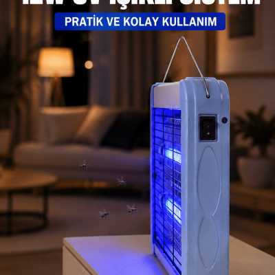 12W UV Böcek Öldürücü Lamba Elektrikli Sinek Sivrisinek Öldürücü Asılabilir