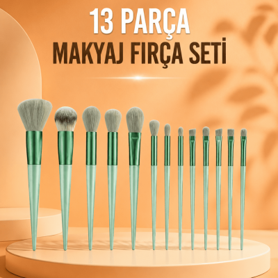 13 Parça Makyaj Fırça Seti Far Fırçası Allık Fırçası Yumuşak Uçlu