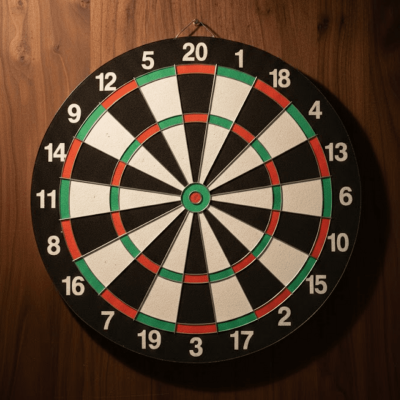 15 İnç Dart Tahtası Seti Dayanıklı Yapı 4 Metal Dart Oku