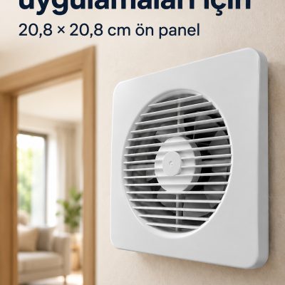 150 mm Bağlantı Çaplı 20 W Havalandırma Fanı