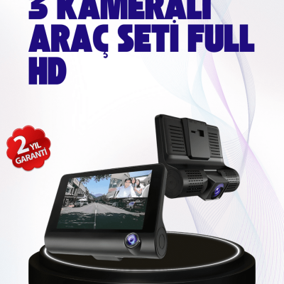170° Geniş Açılı Araç Kamerası – 4.0” IPS Ekranlı Full HD DVR