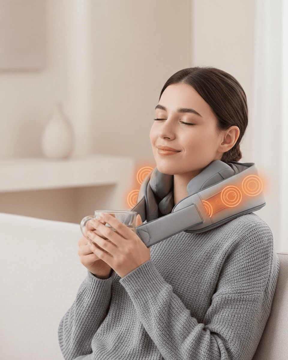 1800mAh Pil Kapasiteli Boyun Masaj Aleti