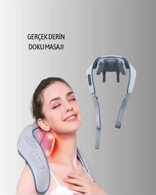 1800mAh Pil Kapasiteli Boyun Masaj Aleti