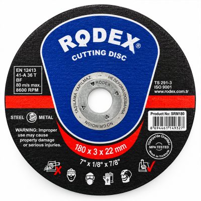 180x3x22 mm Metal Kesici Disk