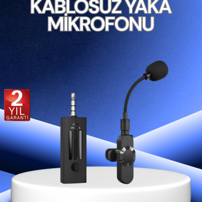 2.4 GHz Düşük Gecikmeli Kablosuz Ses Kayıt Mikrofonu
