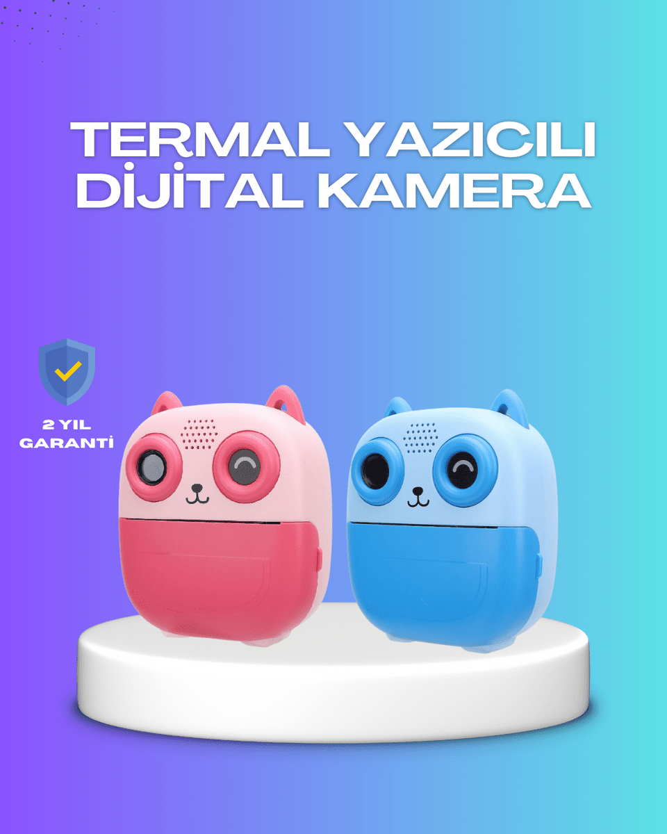 2.4 İnç Ekranlı Çocuk Fotoğraf Makinesi 6X Zoom Özellikli