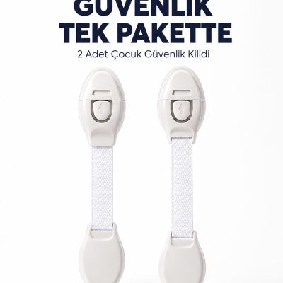 2 Adet Güçlü Yapışkanlı Çocuk Güvenlik Kilidi