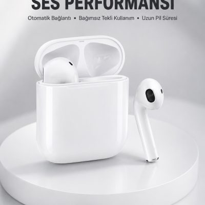2. Nesil Bluetooth Android ve İOS Uyumlu Kablosuz Kulaklık Çağrı Cevaplama