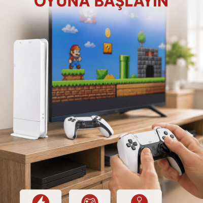 20.000 Klasik Oyun Dahili Kablosuz Kontrollü Oyun Kutusu