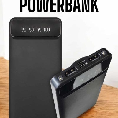 20.000 Mah Led Işıklı LCD Ekran USB Girişli Type-C Lightning Powerbank