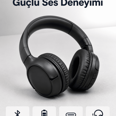 2025 Model Kulak Üstü Bluetooth Hoparlör ANC Özellikli