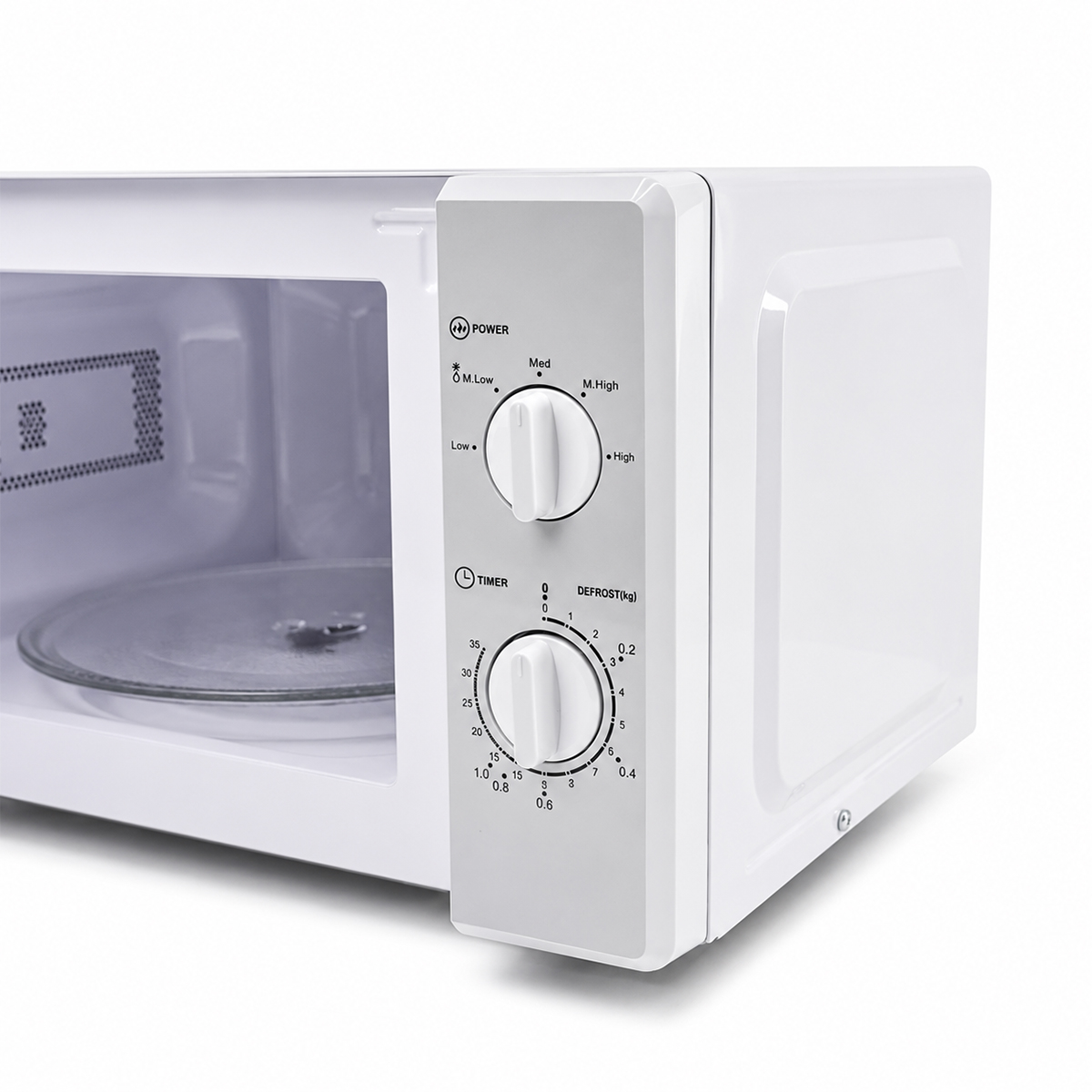 20L 700W Mikrodalga Fırın - 5 Güç Kademesi, Buz Çözme, Beyaz