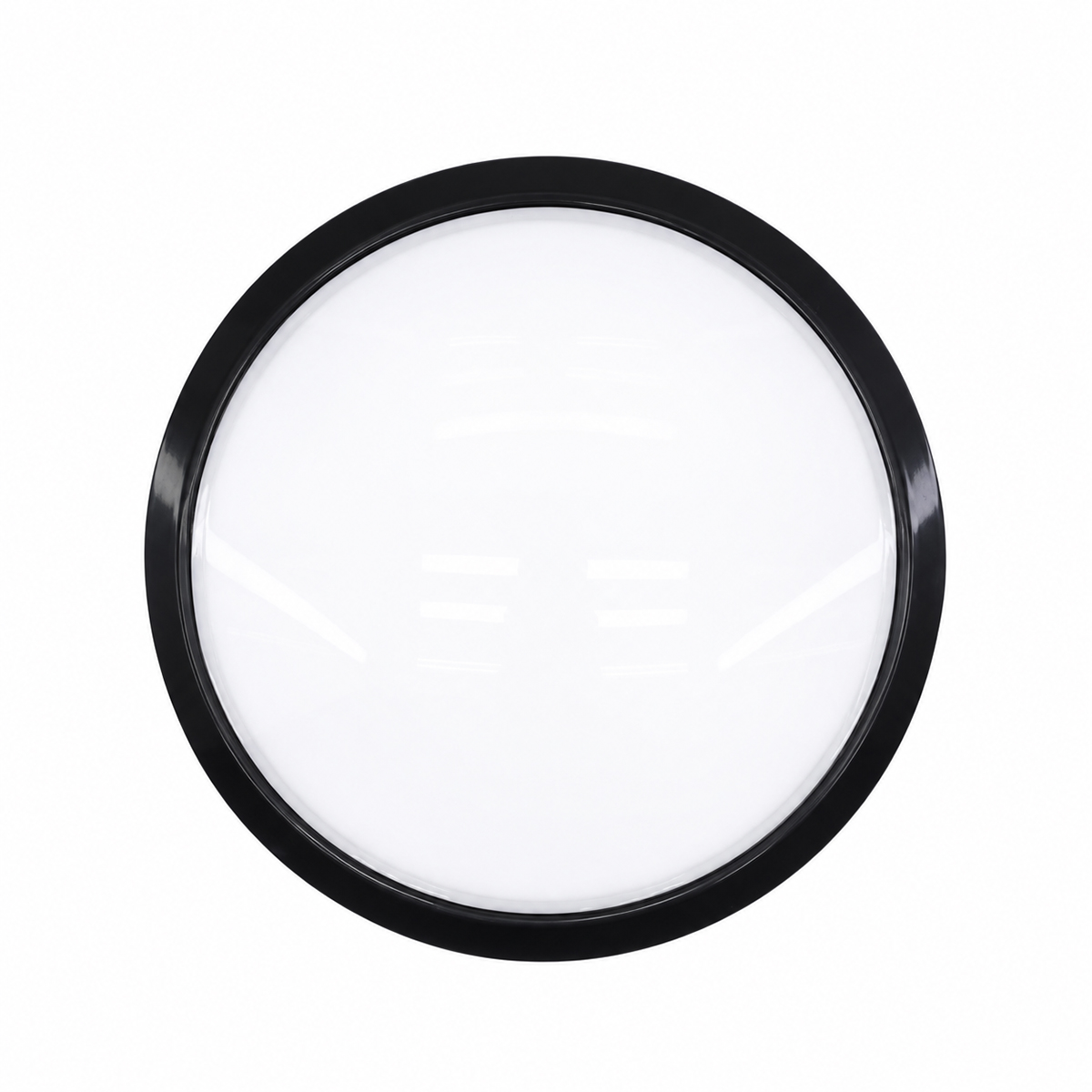 20W LED Glop Armatür Sıva Üstü Yuvarlak Siyah 6500K 1800Lm IP20