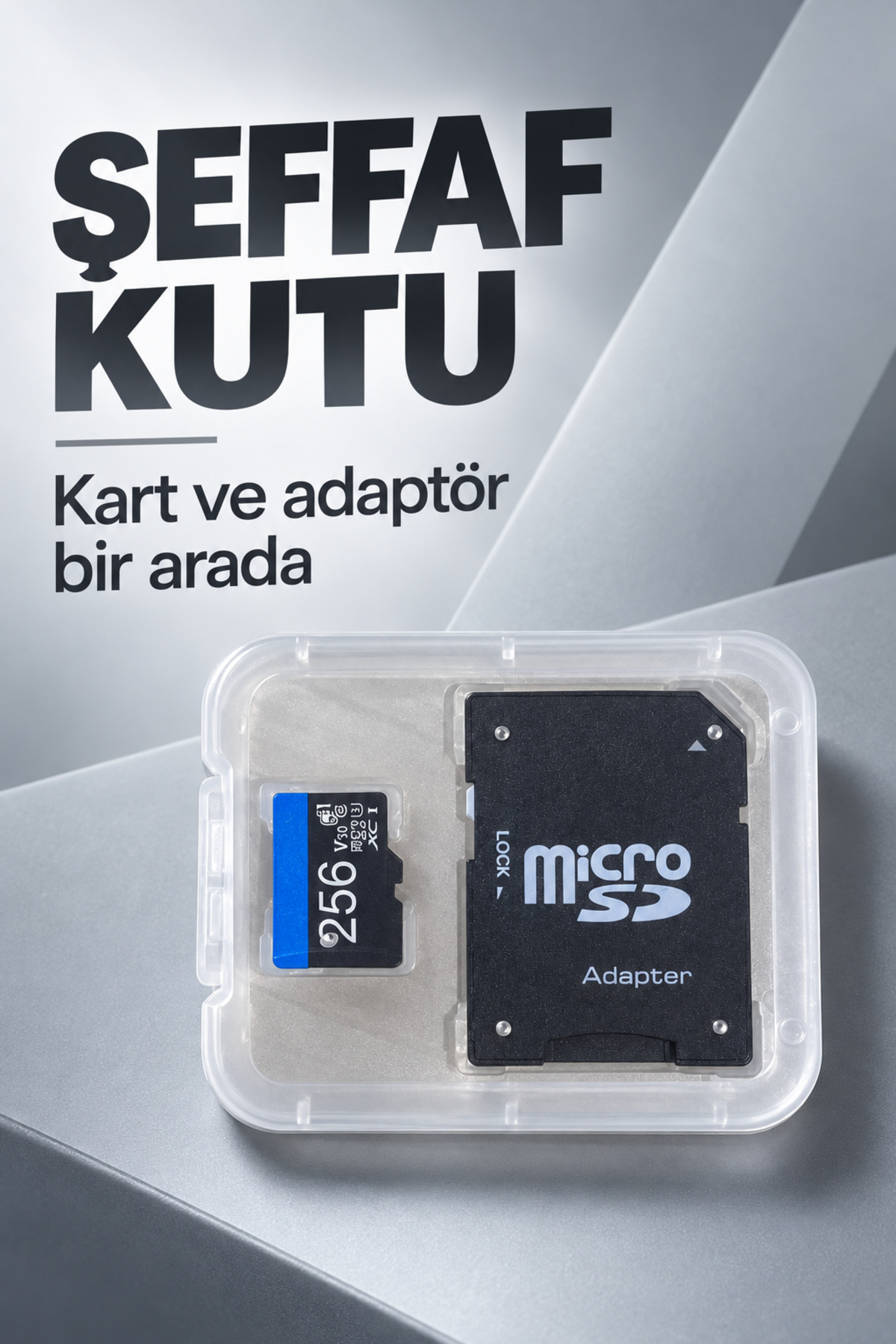 256 GB Hafıza Kartı ve SD Adaptör Seti