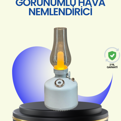 280 ml Tanklı Retro Gaz Lambası Difüzör USB Şarjlı Hava Nemlendirici