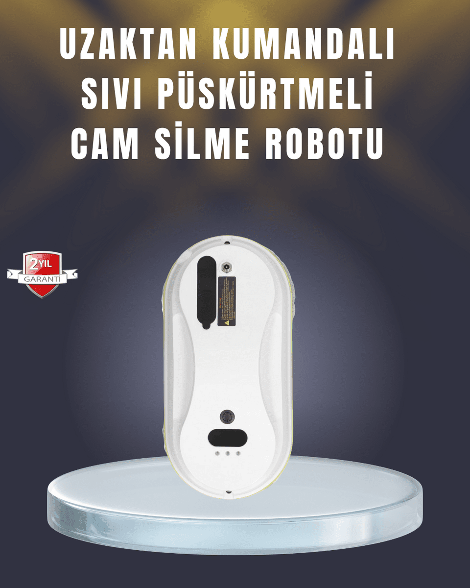 2800 Pa Güçlü Emişli Akıllı Cam Temizleyici Robot