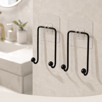 2'li Yapışkanlı Duvar Askısı Mutfak Banyo ve Ev İçin Askılık