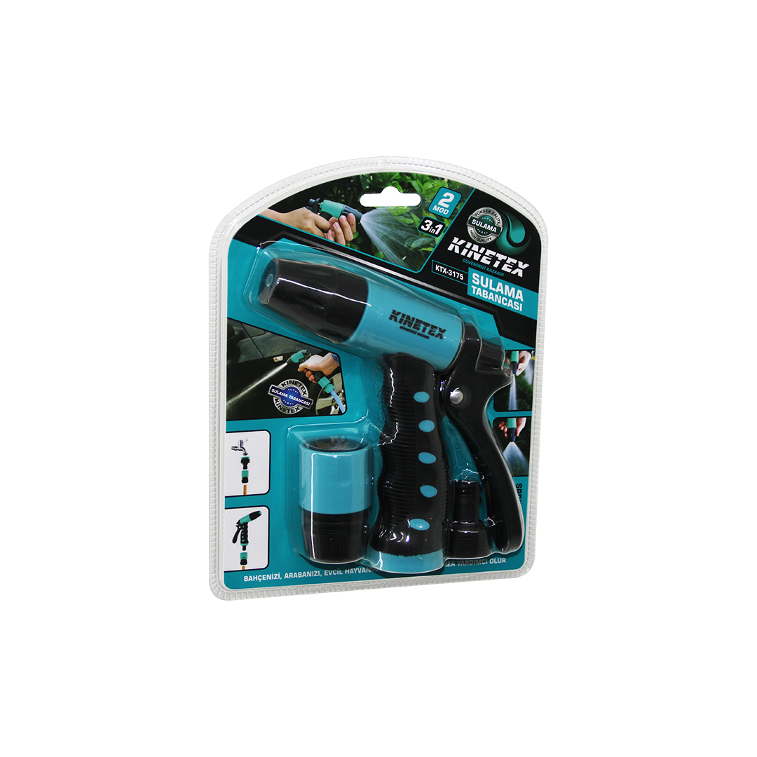 3-in-1 Sulama Tabanca Seti (Tabanca + 2 Bağlantı Aparatı)